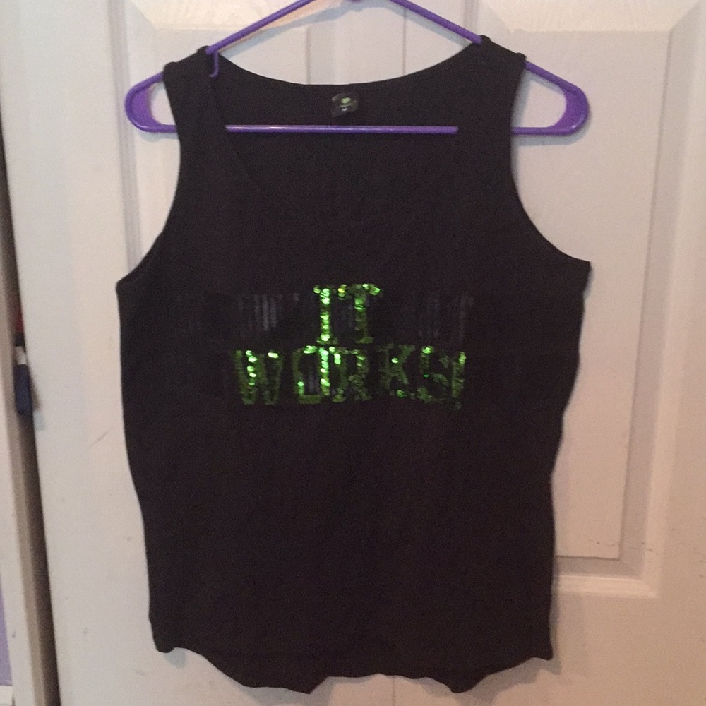 IT Works Promo Sequin Tank Top Sz M